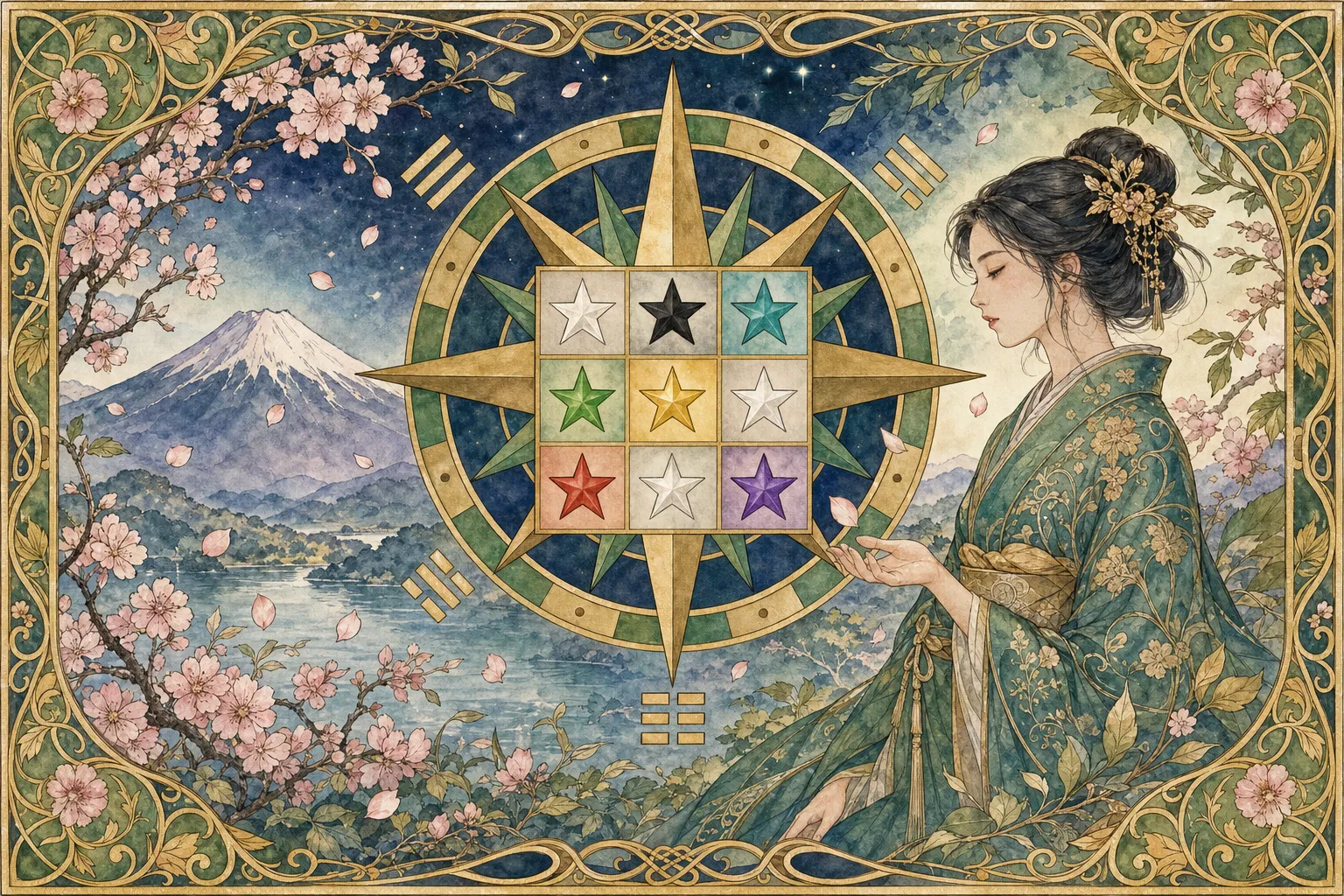 九星気学を無料診断｜生年月日から本命星を調べて性格・運勢・相性を確認
