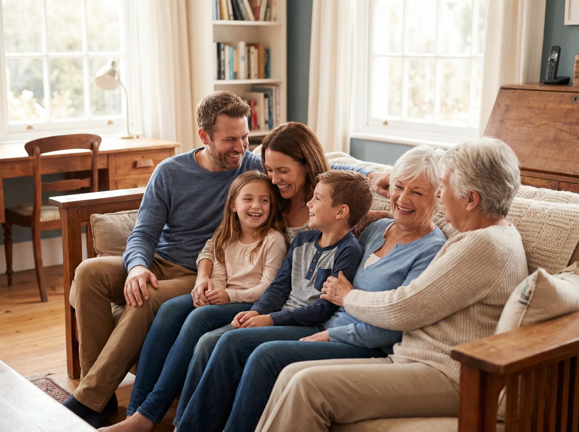 Happy Ohio family protected by Ameson Insurance