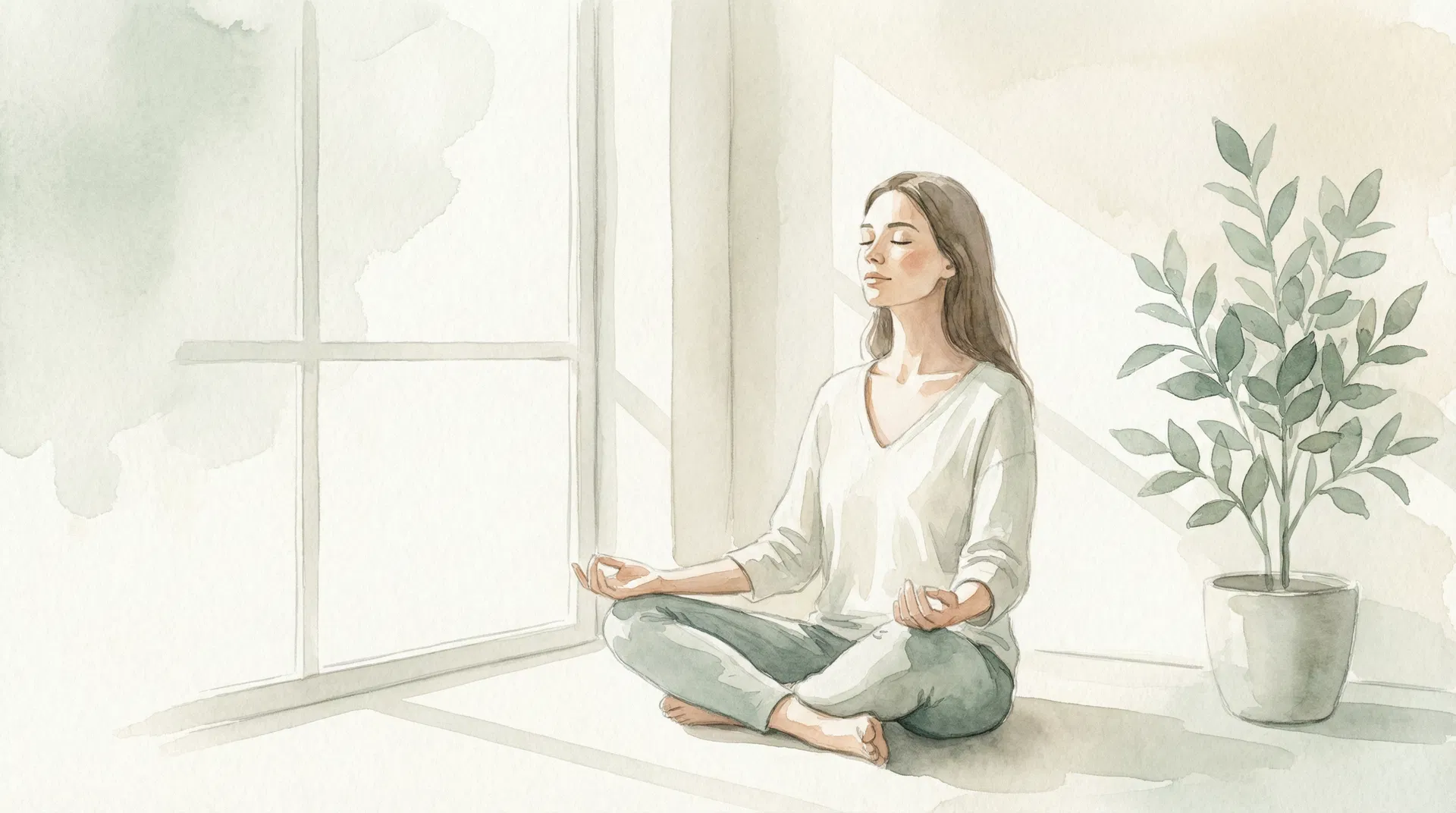 Peaceful meditation and stress relief