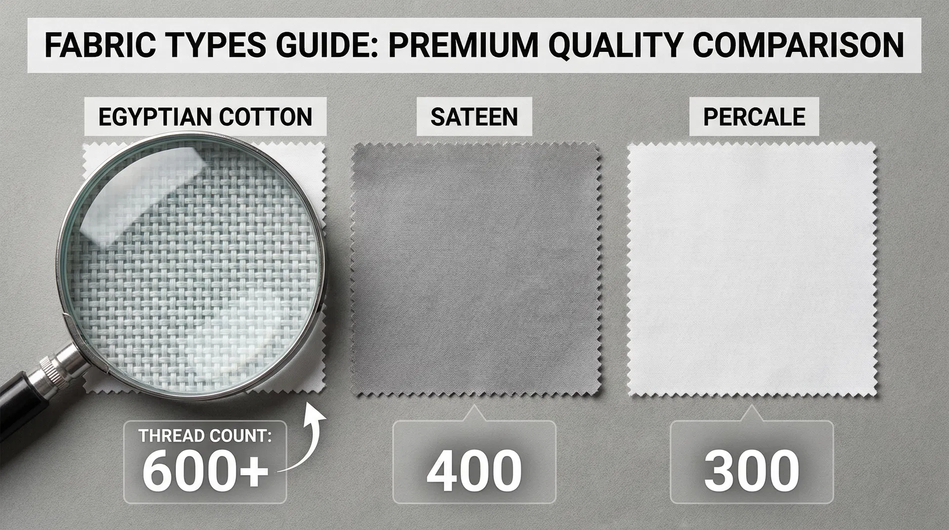 Phân Biệt Các Dòng Vải Cao Cấp: Egyptian Cotton vs Sateen vs Percale