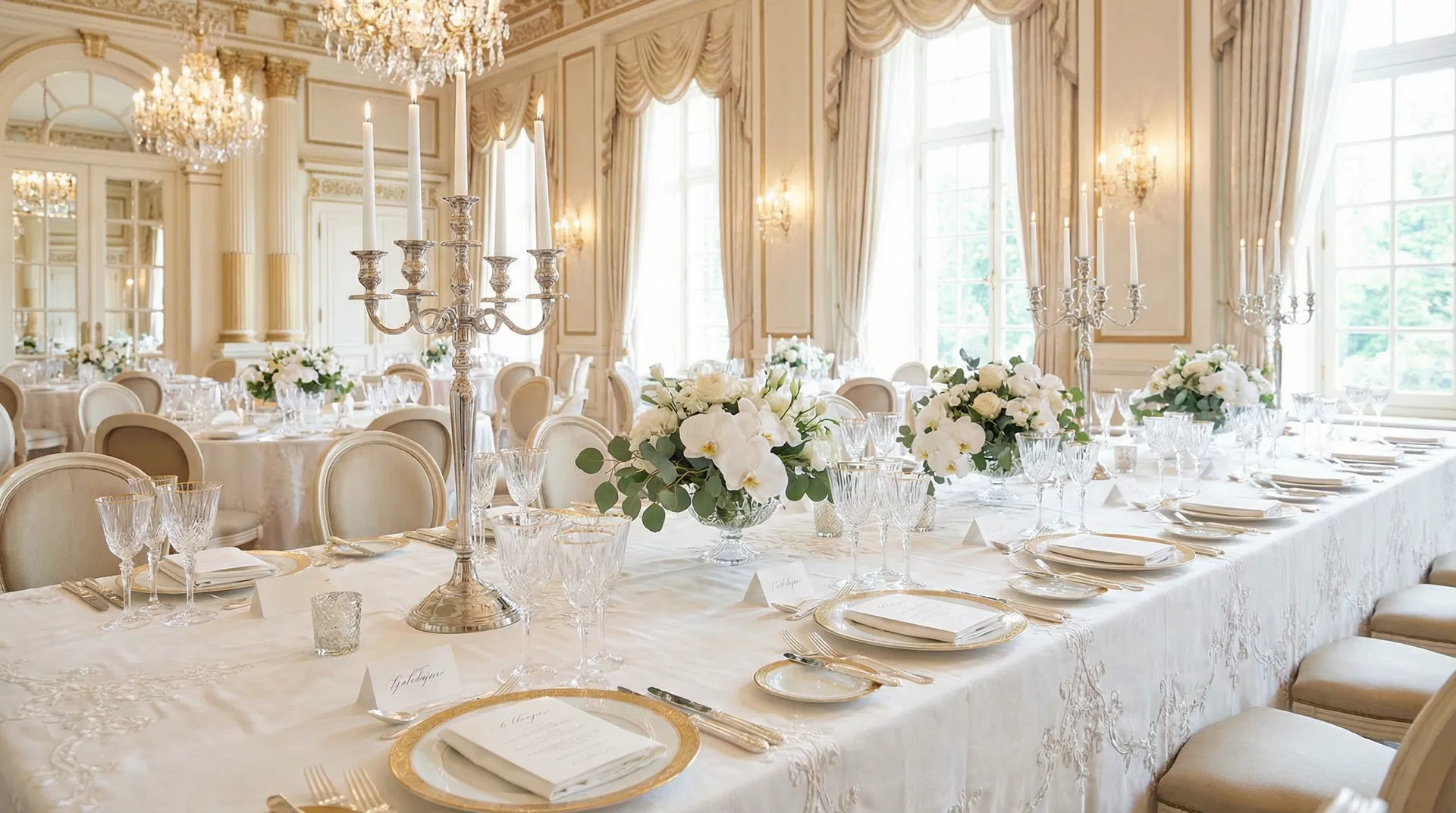 Khăn Bàn Tiệc Cưới Sang Trọng