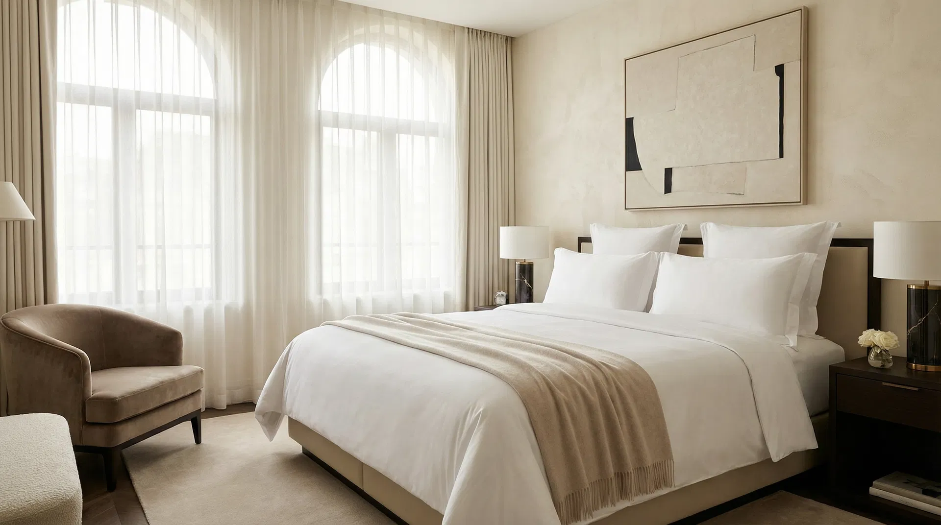 Luxury White Bedding 5