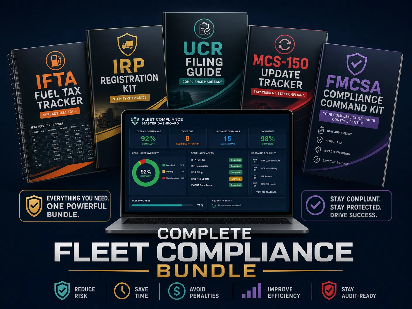 Complete Fleet Compliance Bundle — IFTA + IRP + UCR + MCS-150 + FMCSA All-in-One