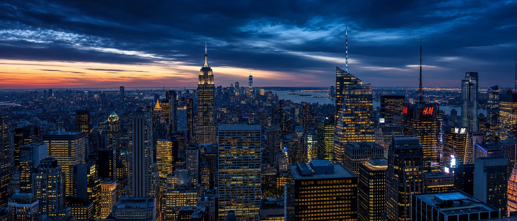 NYC Skyline at twilight
