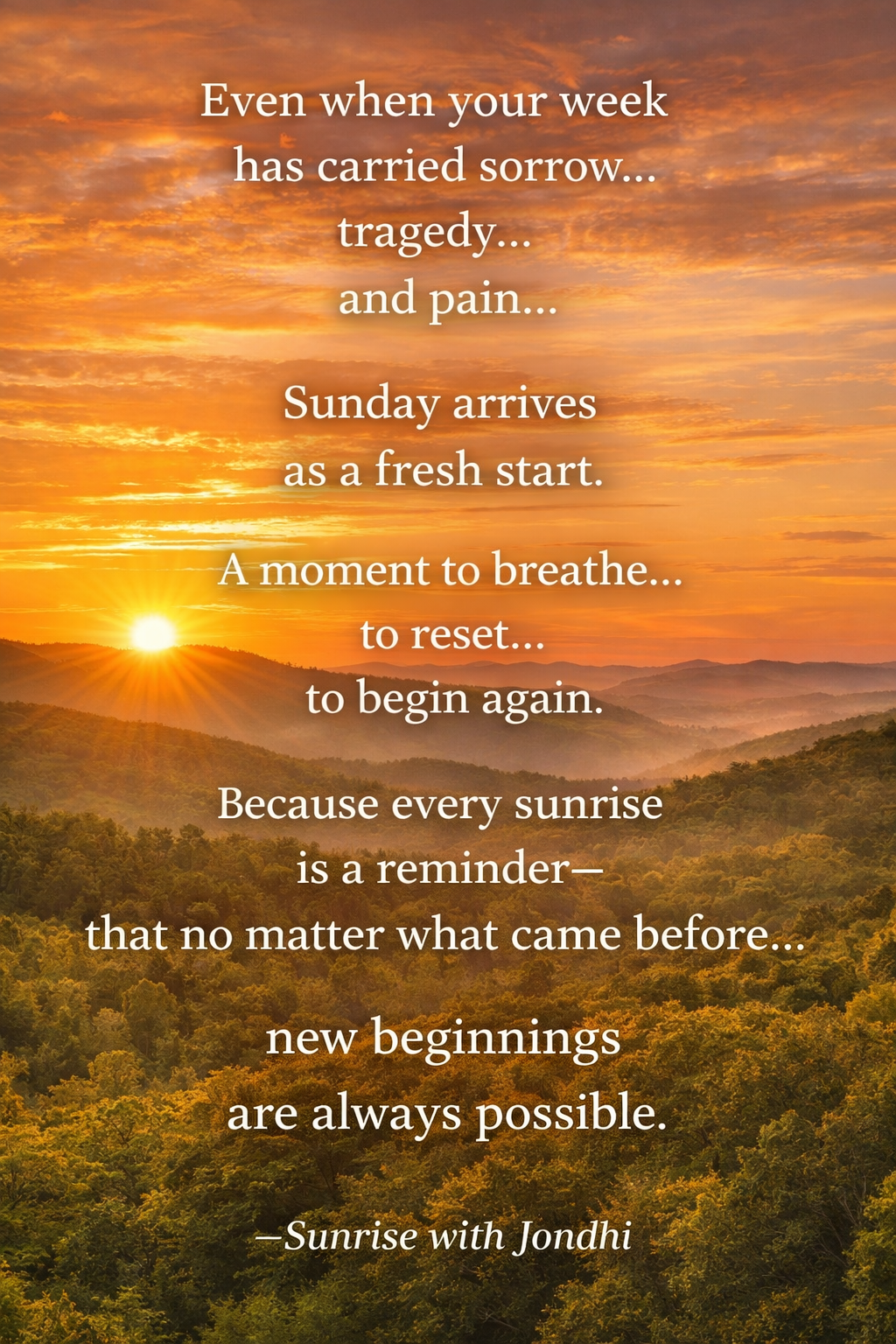 New beginnings