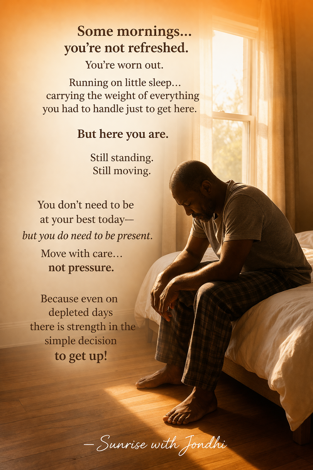 Difficult days require strength