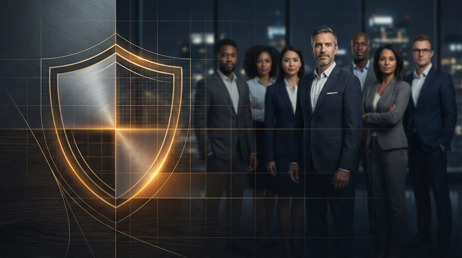 Professional team in a modern office