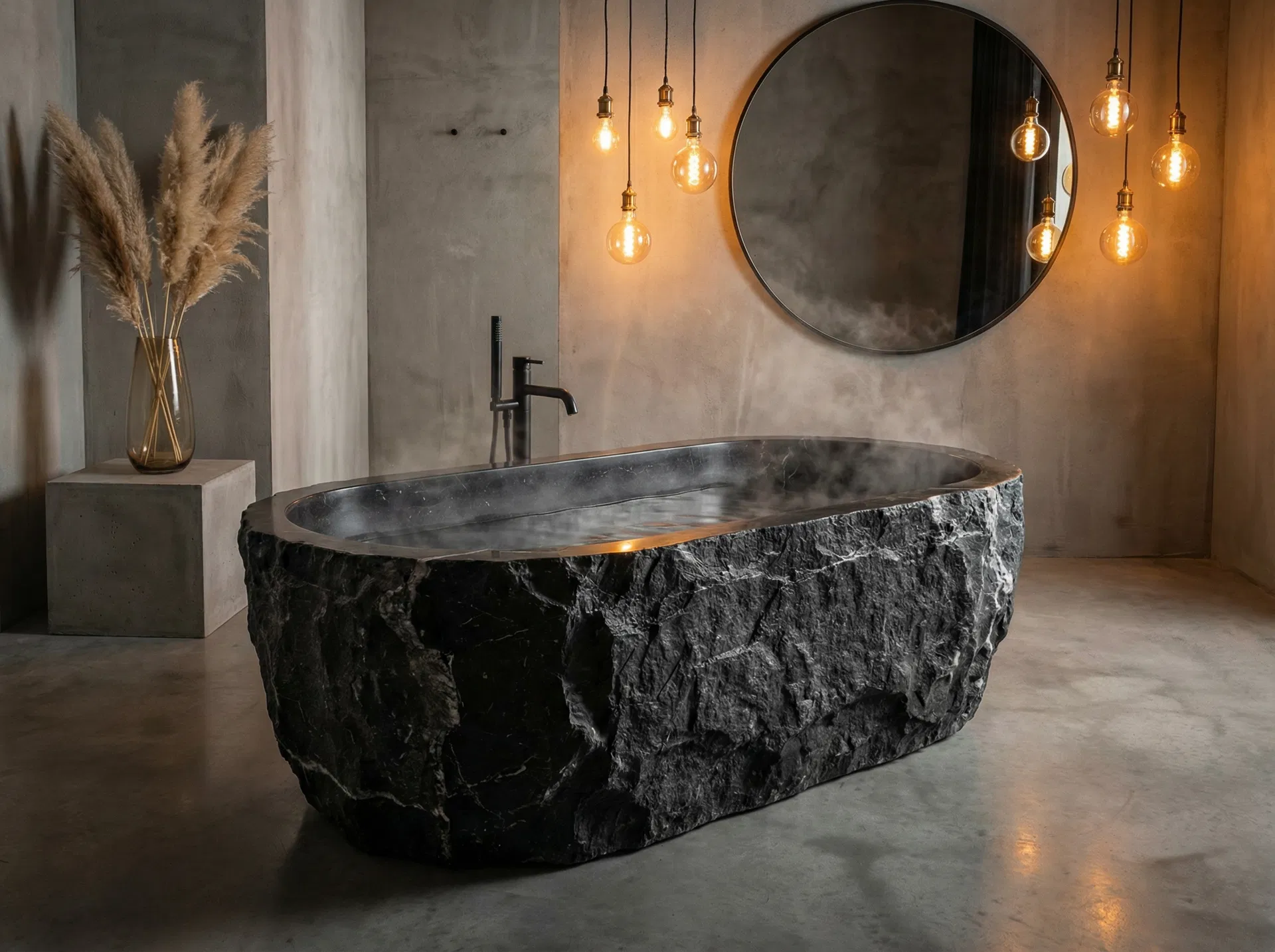 Black Marble Bathtub