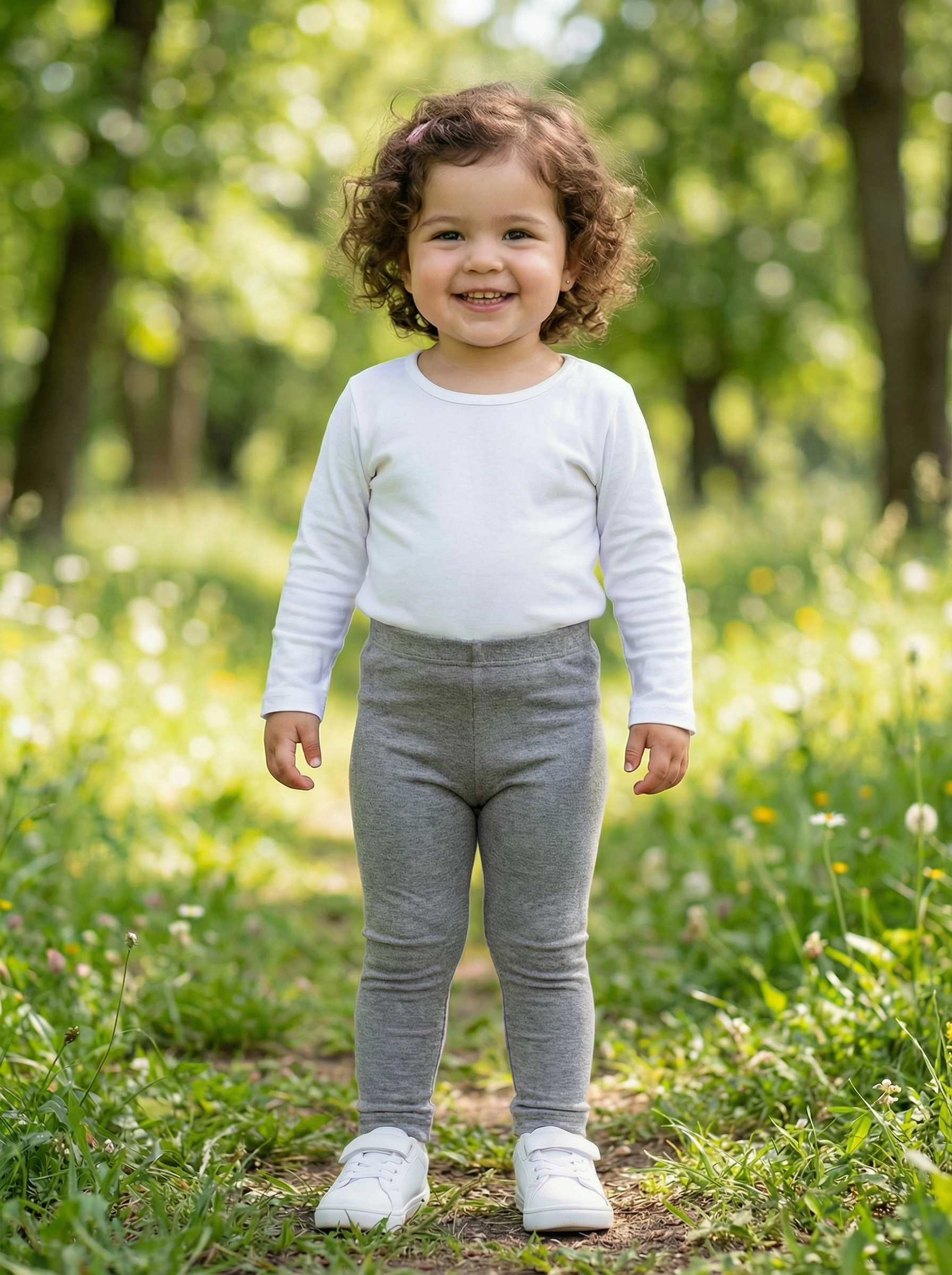 Legging Térmica Infantil Cinza Mescla