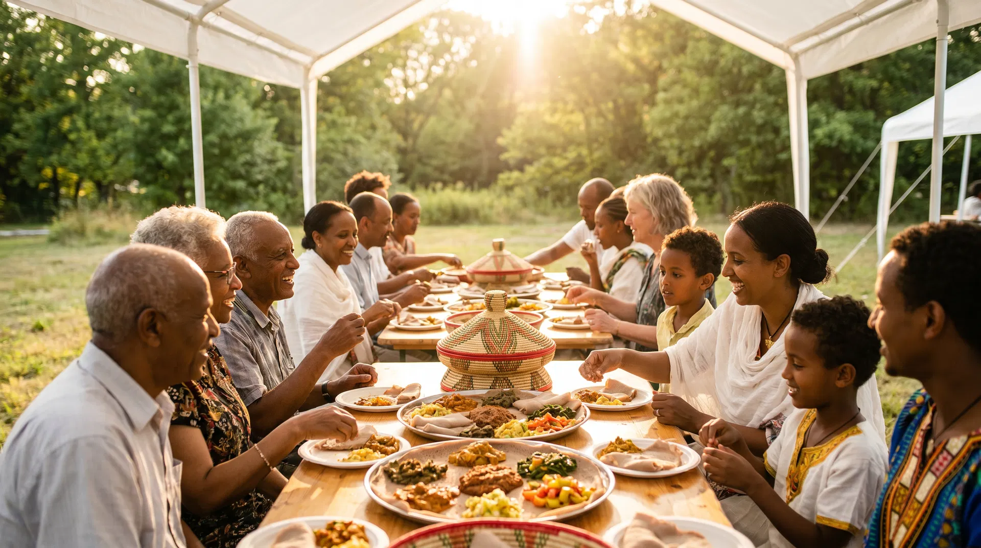 Ethiopian community gathering