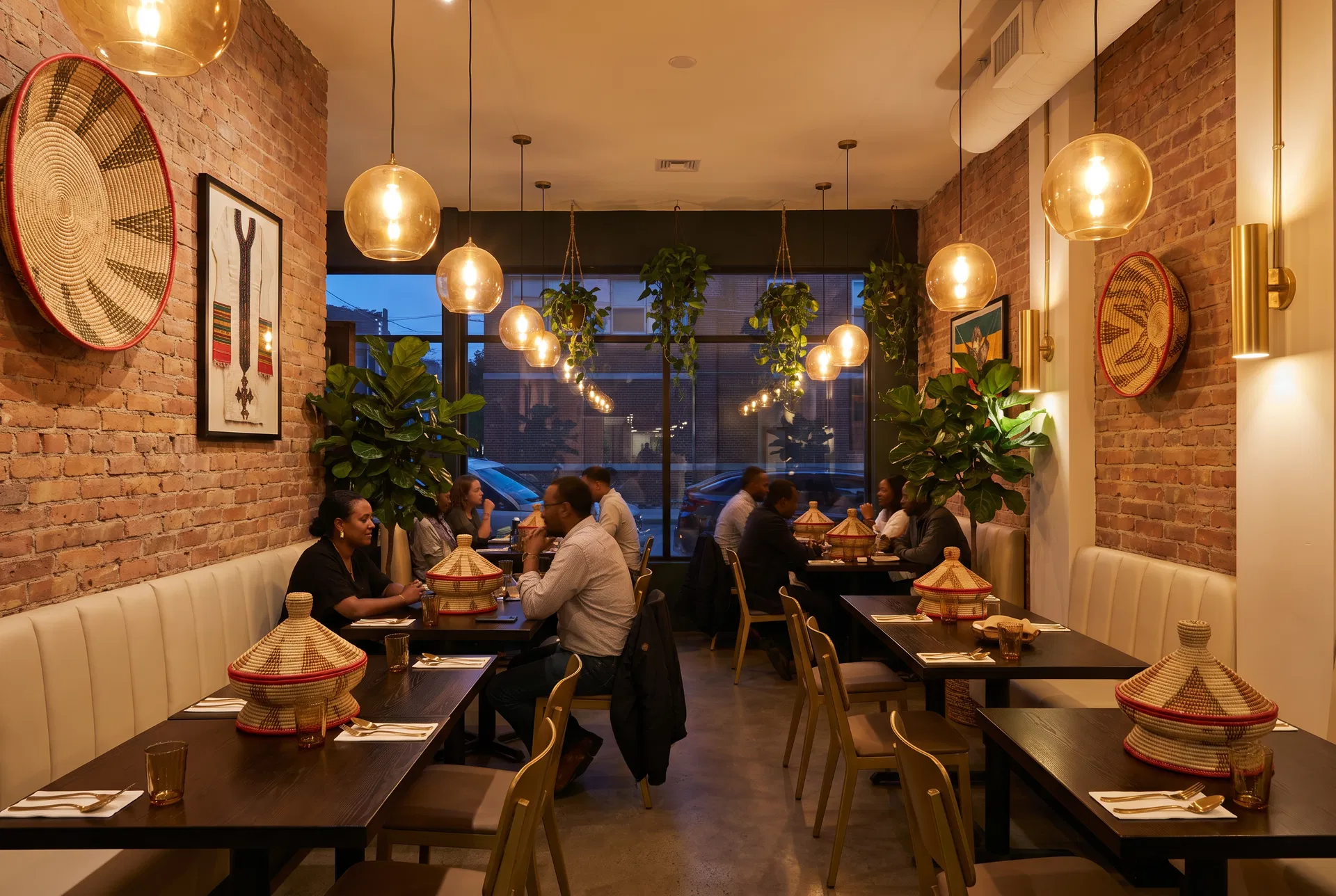 Restaurant interior ambiance