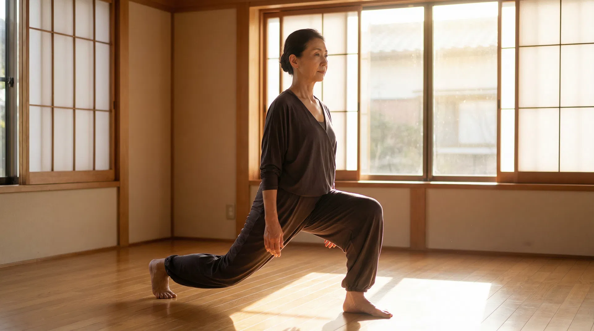 Frau bei Katachi Kraftübungen