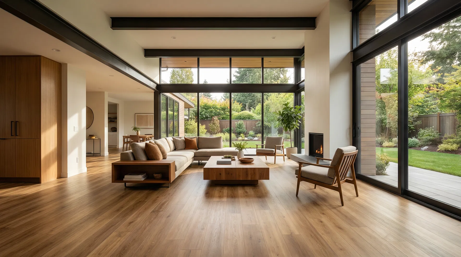 Beautiful flooring in a modern home