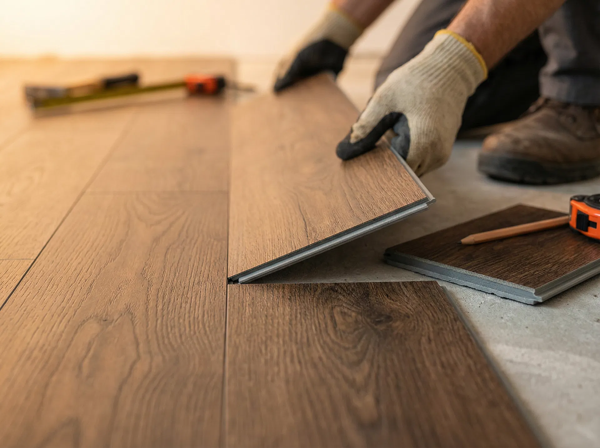 LVP flooring installation