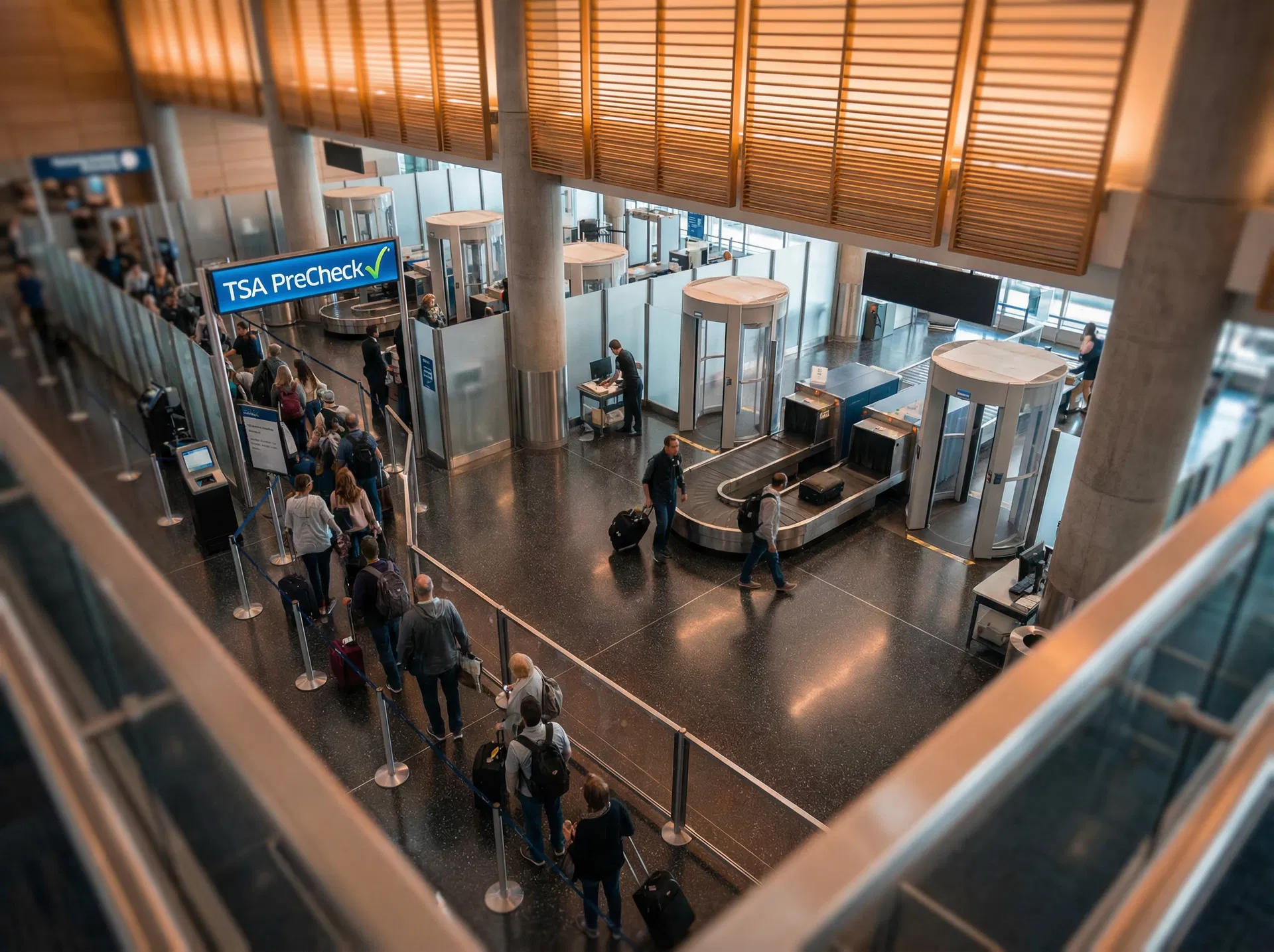 Airport security checkpoint