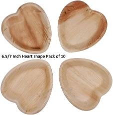 10" 3 Partition - Pack of 10 - Palm Leaf