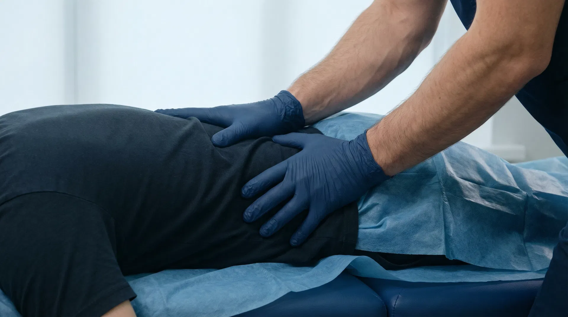 Professional chiropractor performing spinal adjustment - Total Spine Chiropractic Indian Trail NC