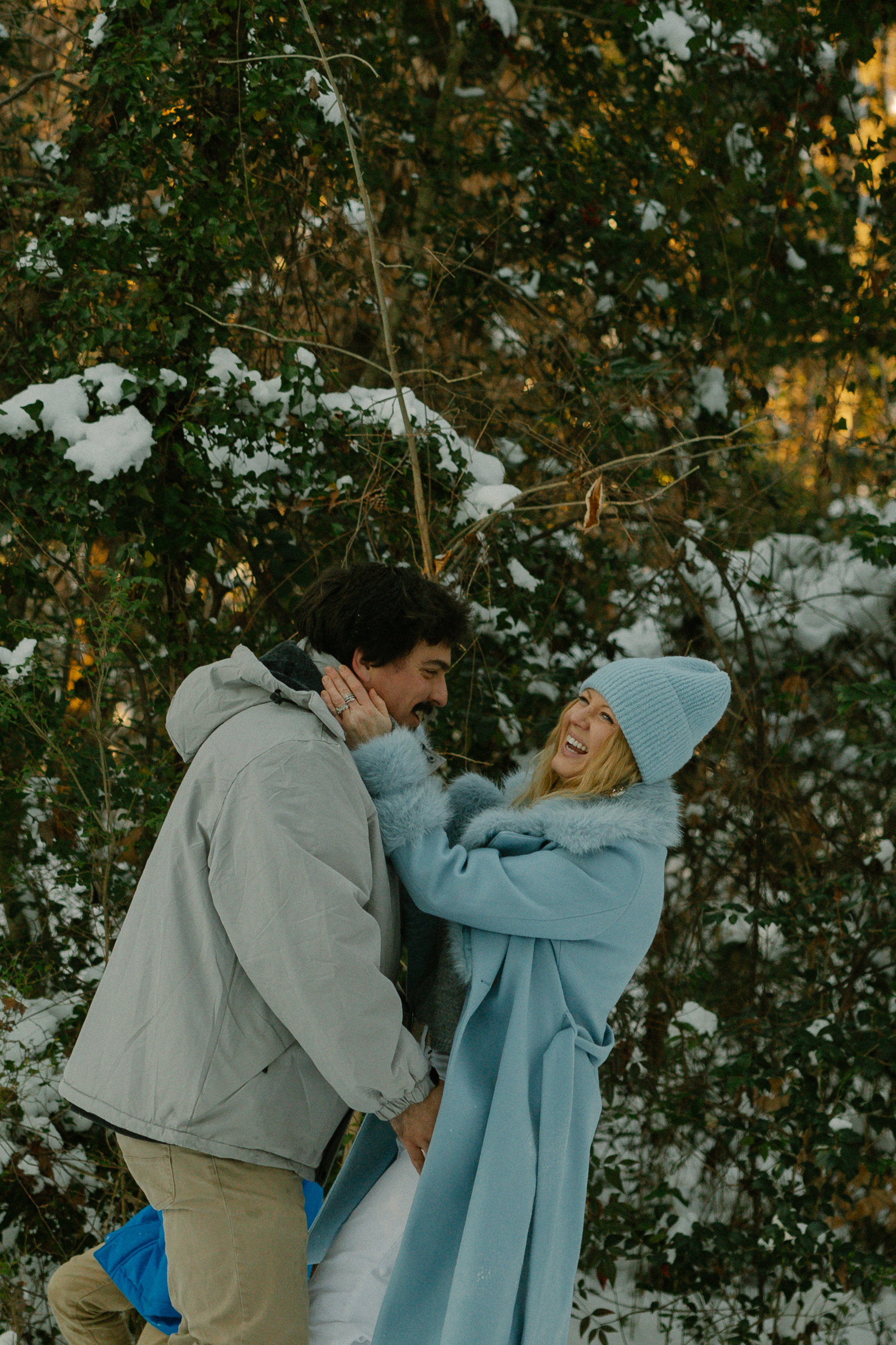 Couple Session In the snow charlotte nc — Charlotte NC photographer