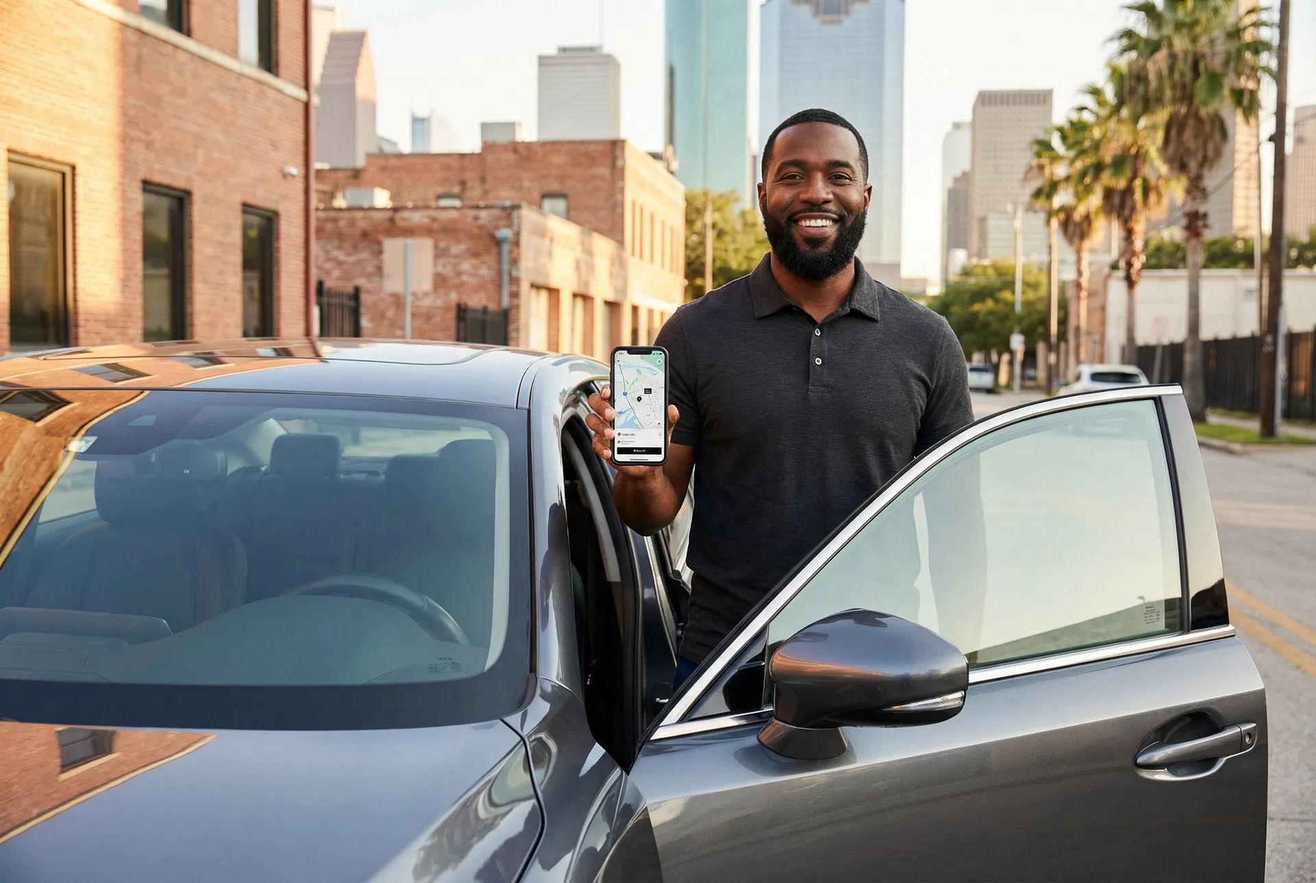 Successful rideshare driver