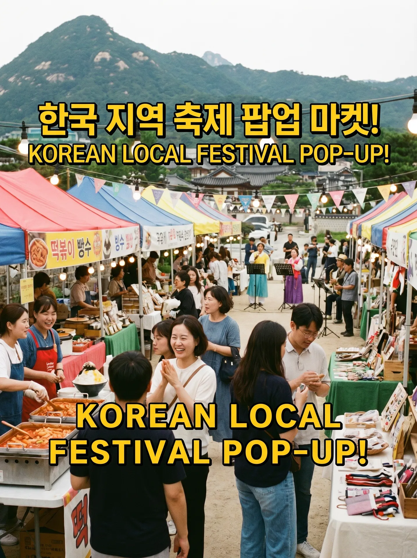 지역 축제 팝업 마켓