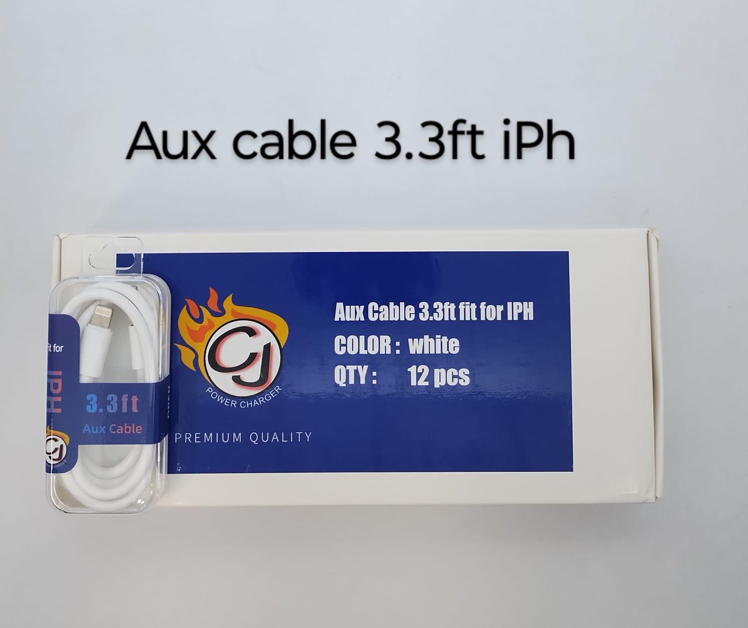 CJ Aux Cable 3.3ft Iphone 12ct