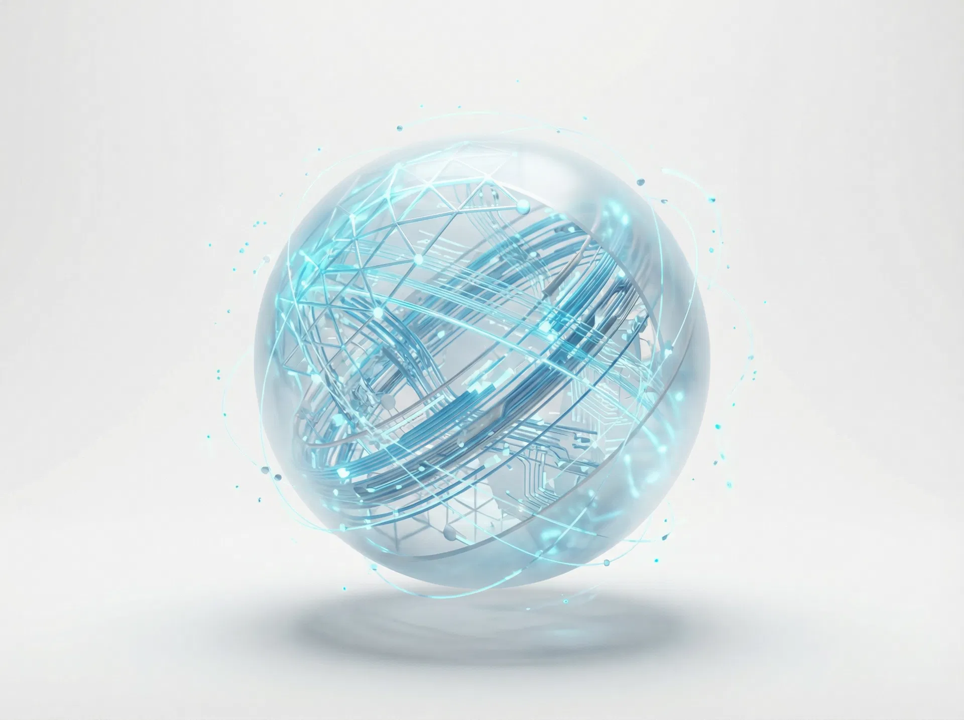 Global digital network visualization