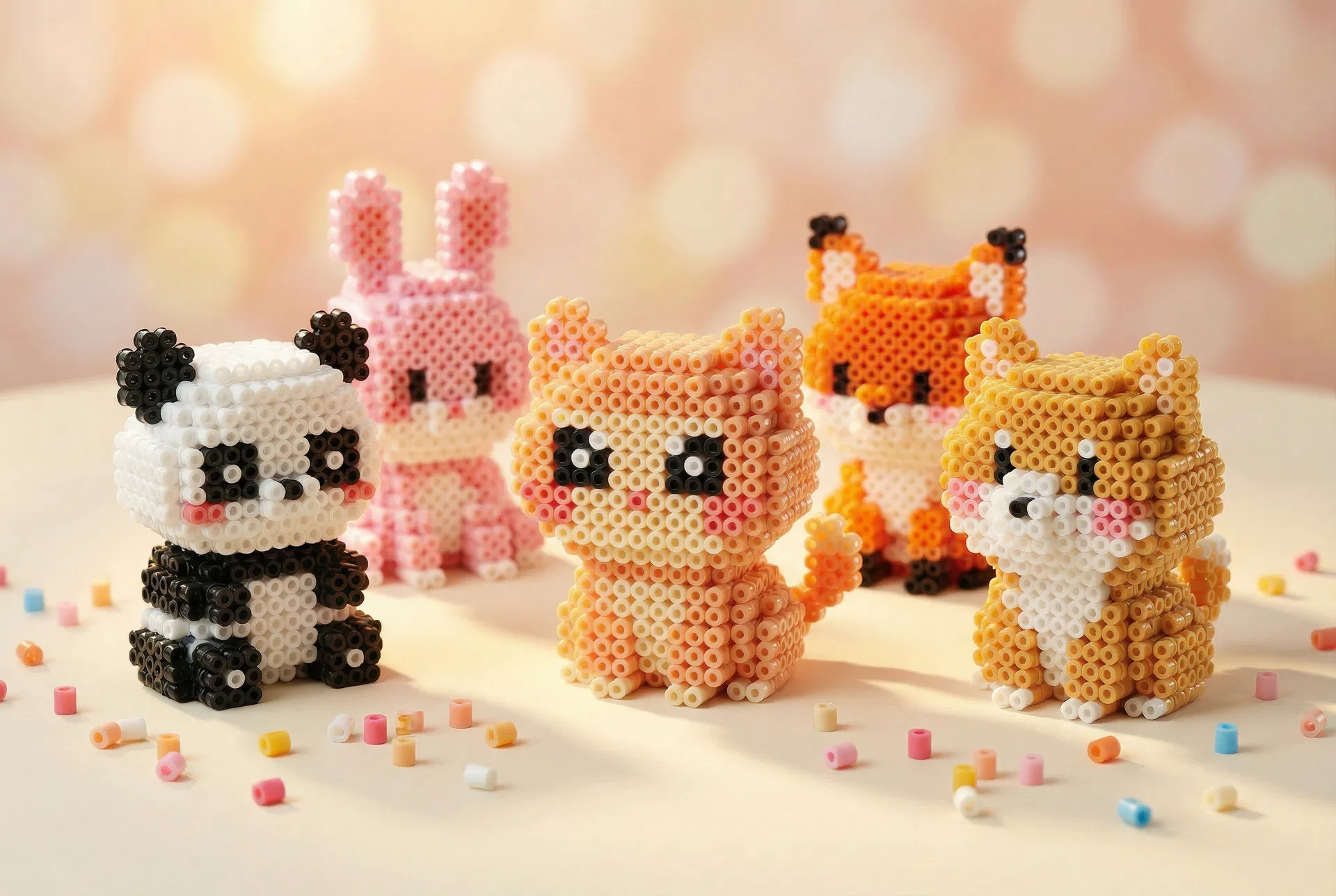 DIAMONDOUBLE Perler Bead Cartoon Animal Collection
