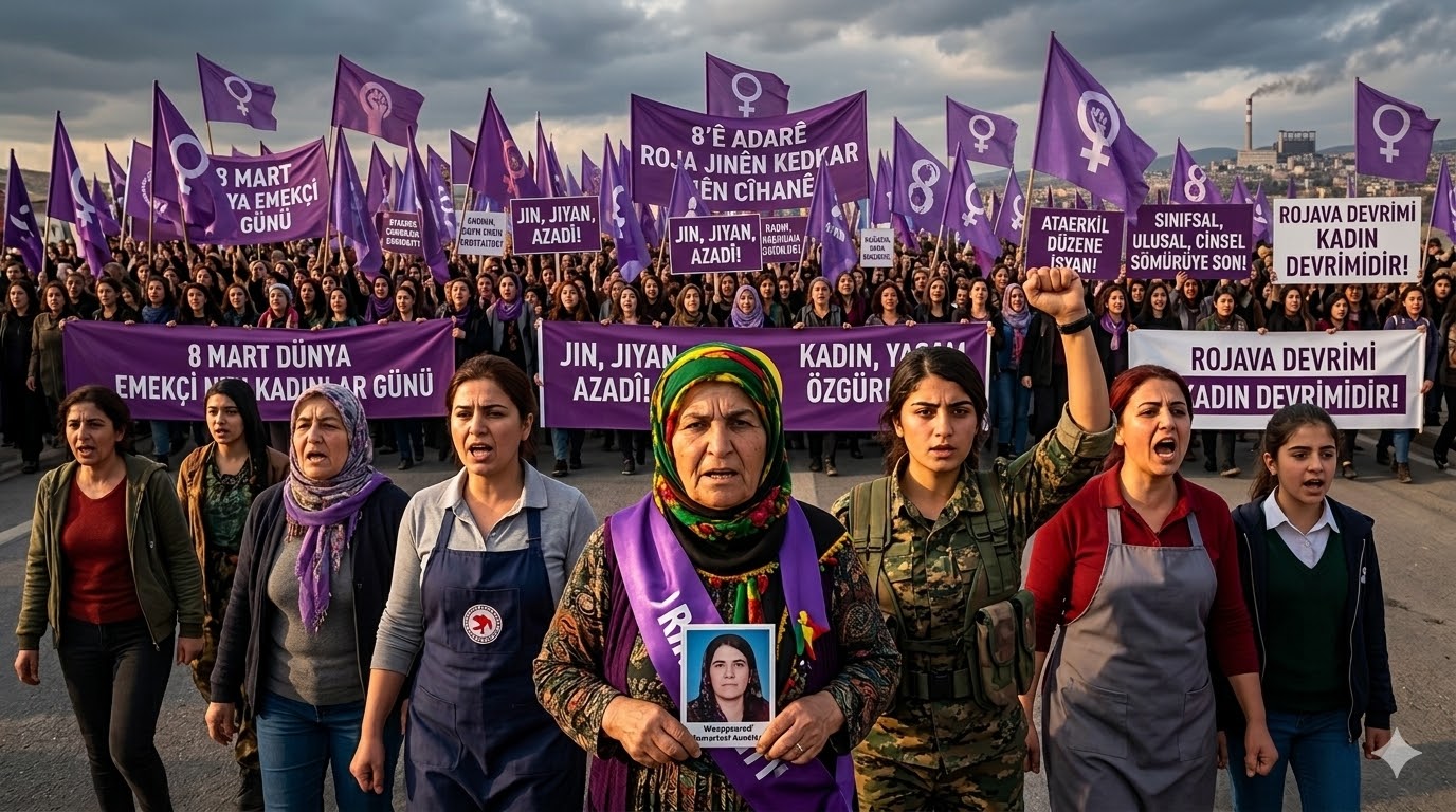8 Mart: Patriarkaya, Sermayeye ve Erkek-Devlet Şiddetine Karşı Topyekün İsyan