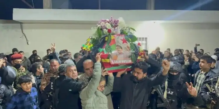 Salih Müslim’in Cenazesi Köyü Şêran’da Binlerce Kişi Tarafından Karşılandı