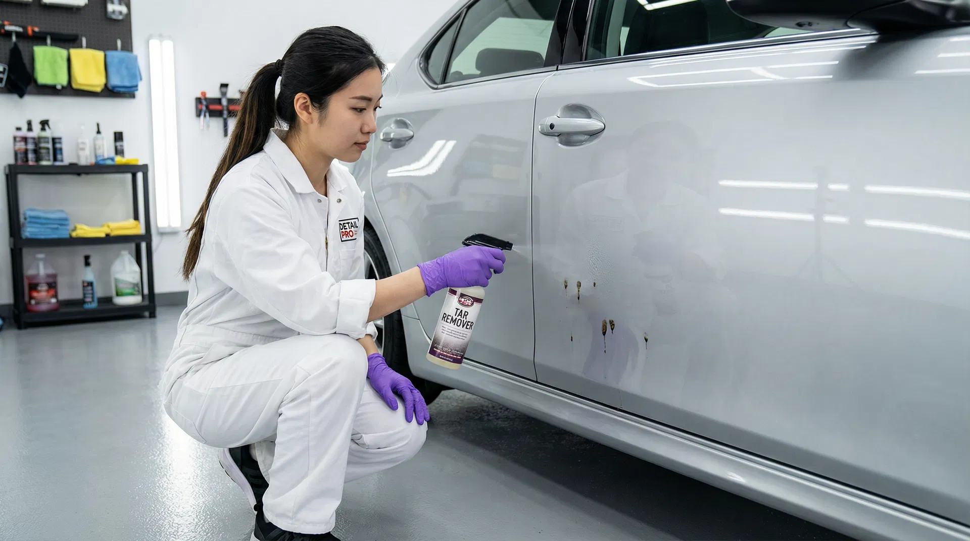 行車沾上道路瀝青柏油的完整去除指南：從柏油去除劑到磁土的專業處理方法