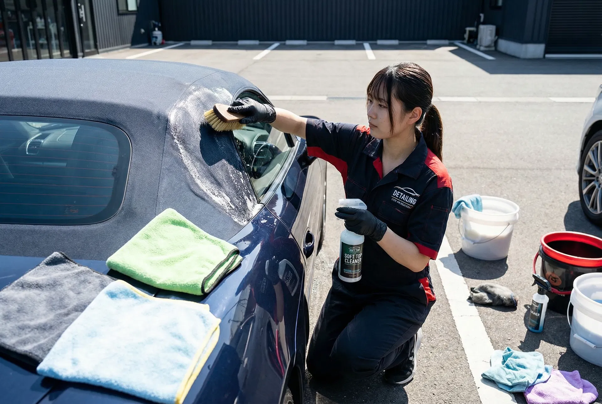 敞篷車布頂清潔與防水處理完整教學