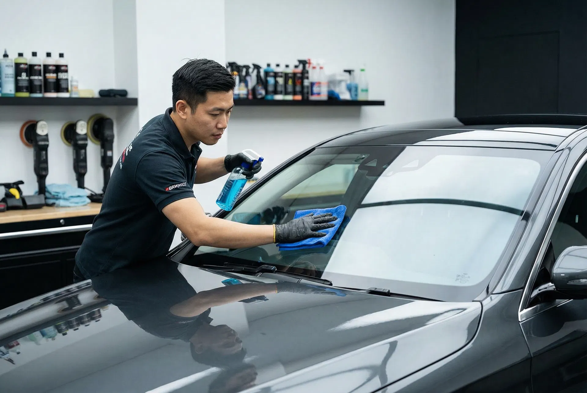 車窗玻璃清潔：去除油膜和水漬的專業方法