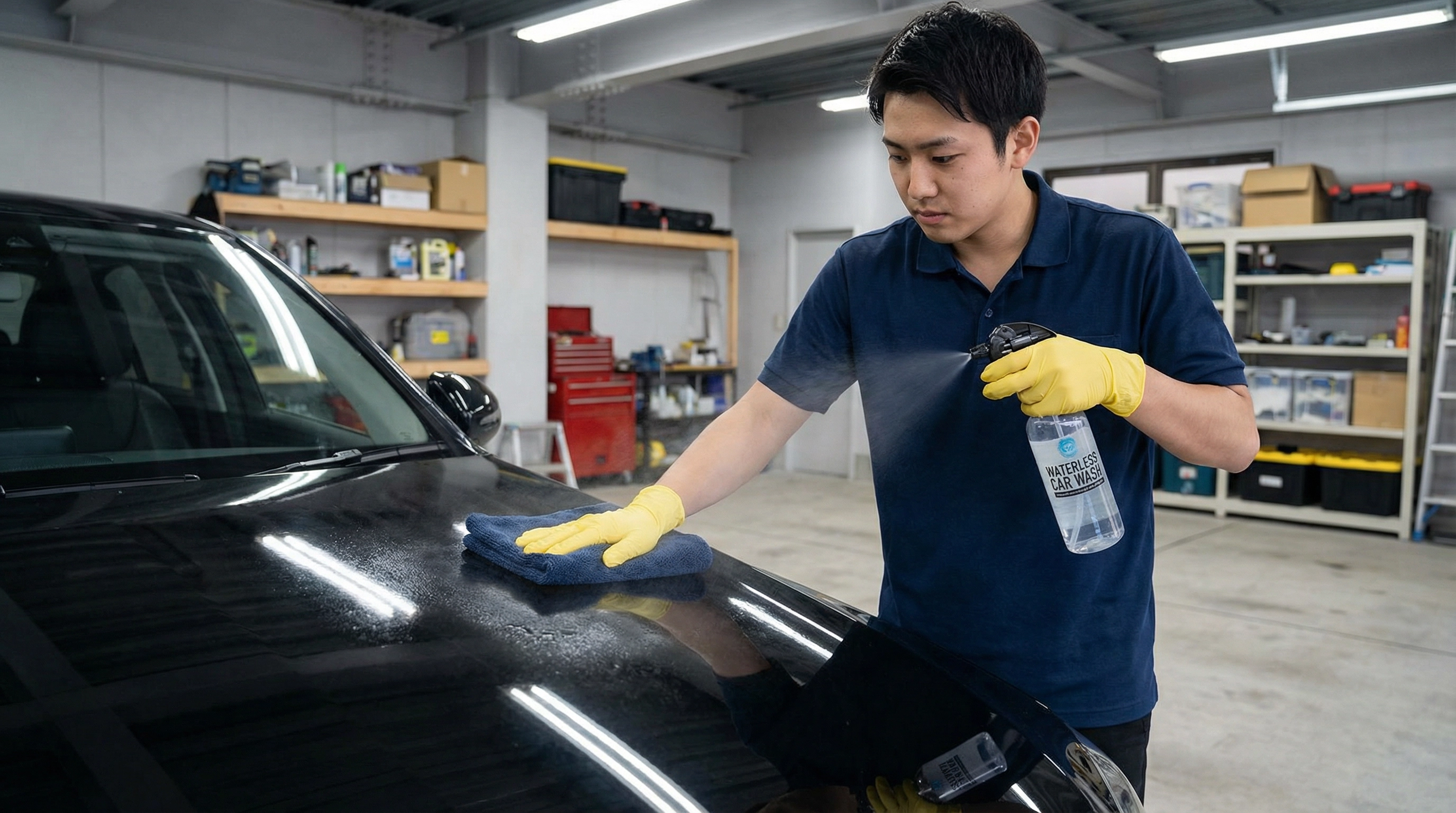 無水洗車技術完全指南：節水環保的正確施工方法與適用場景