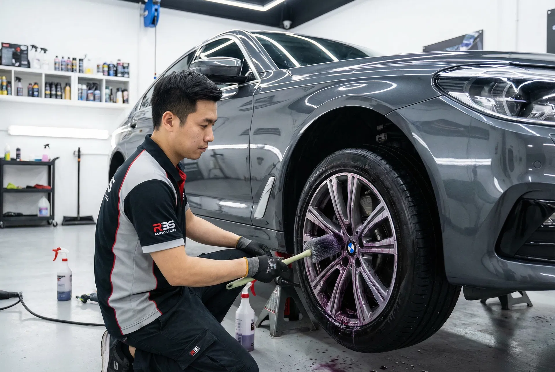 輪圈深度清潔：鐵粉、煞車粉塵完全去除法