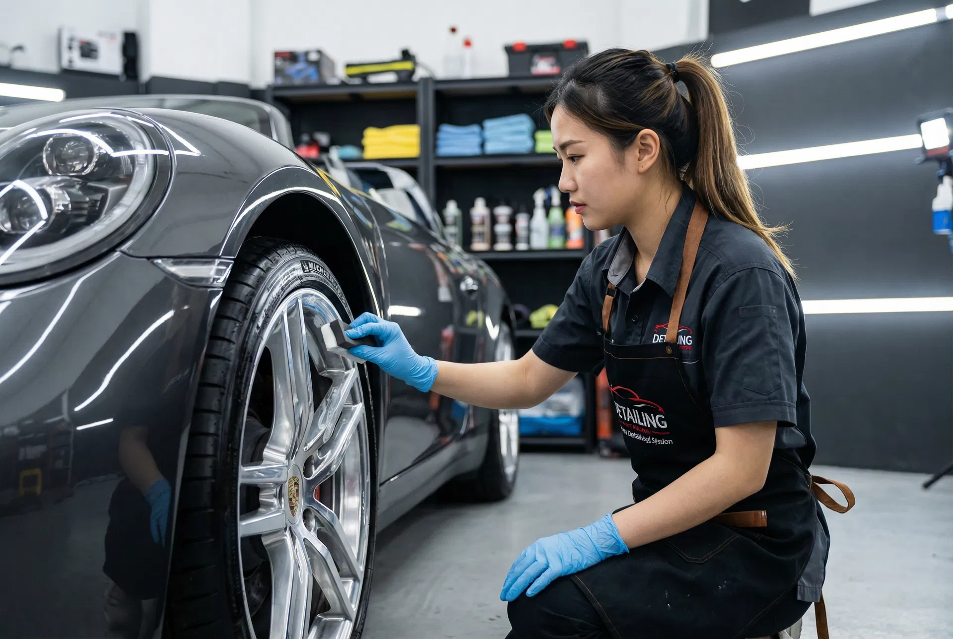 輪圈封體劑施工：防止煞車粉塵附著的保護方法