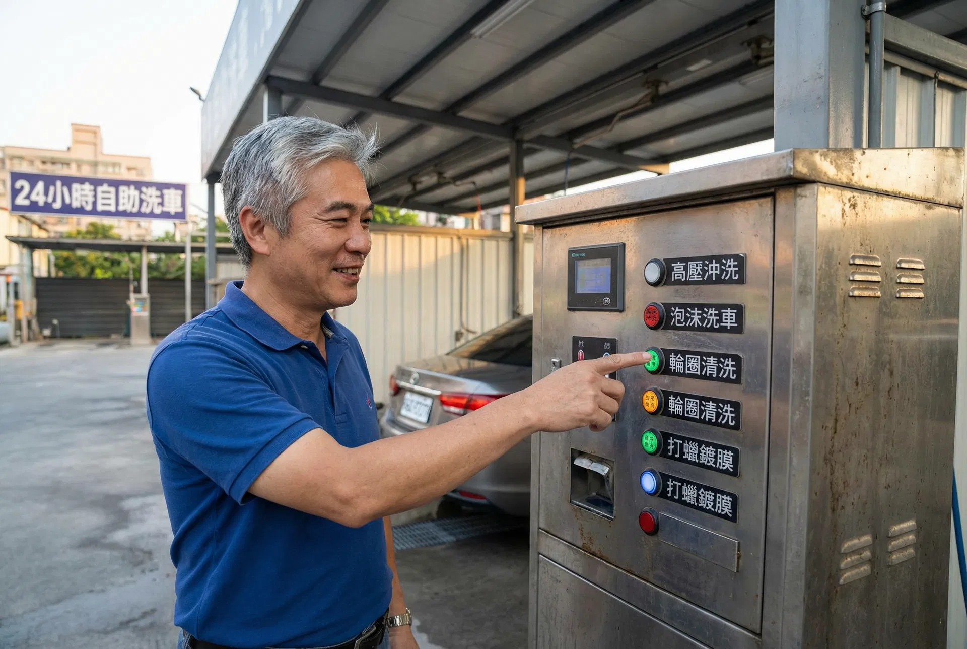 自助洗車場設備完全解析：各程序按鈕的功能與正確使用時機