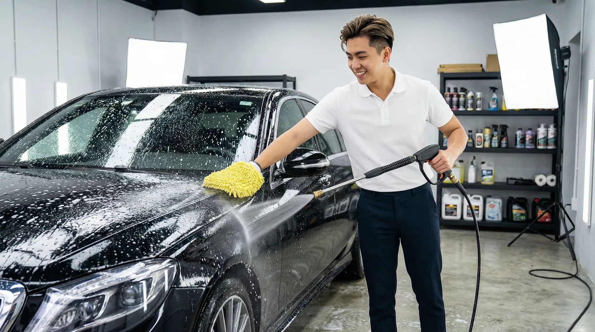 新手洗車 SOP 完整教學：從預沖洗到收尾擦乾的 10 大步驟
