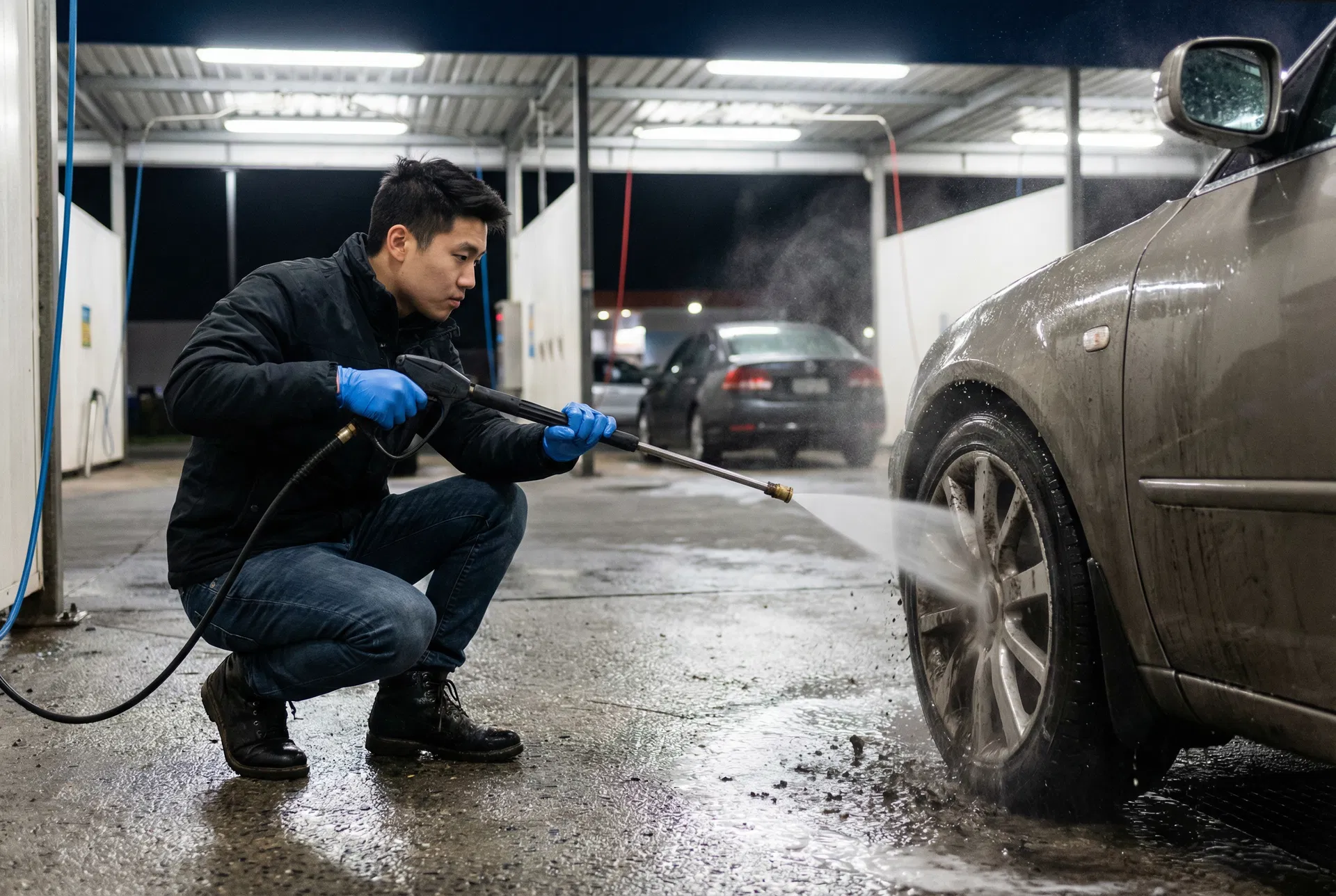 自助洗車場輪圈深度清潔實戰：煞車粉塵、鐵粉與輪胎清潔一次搞定