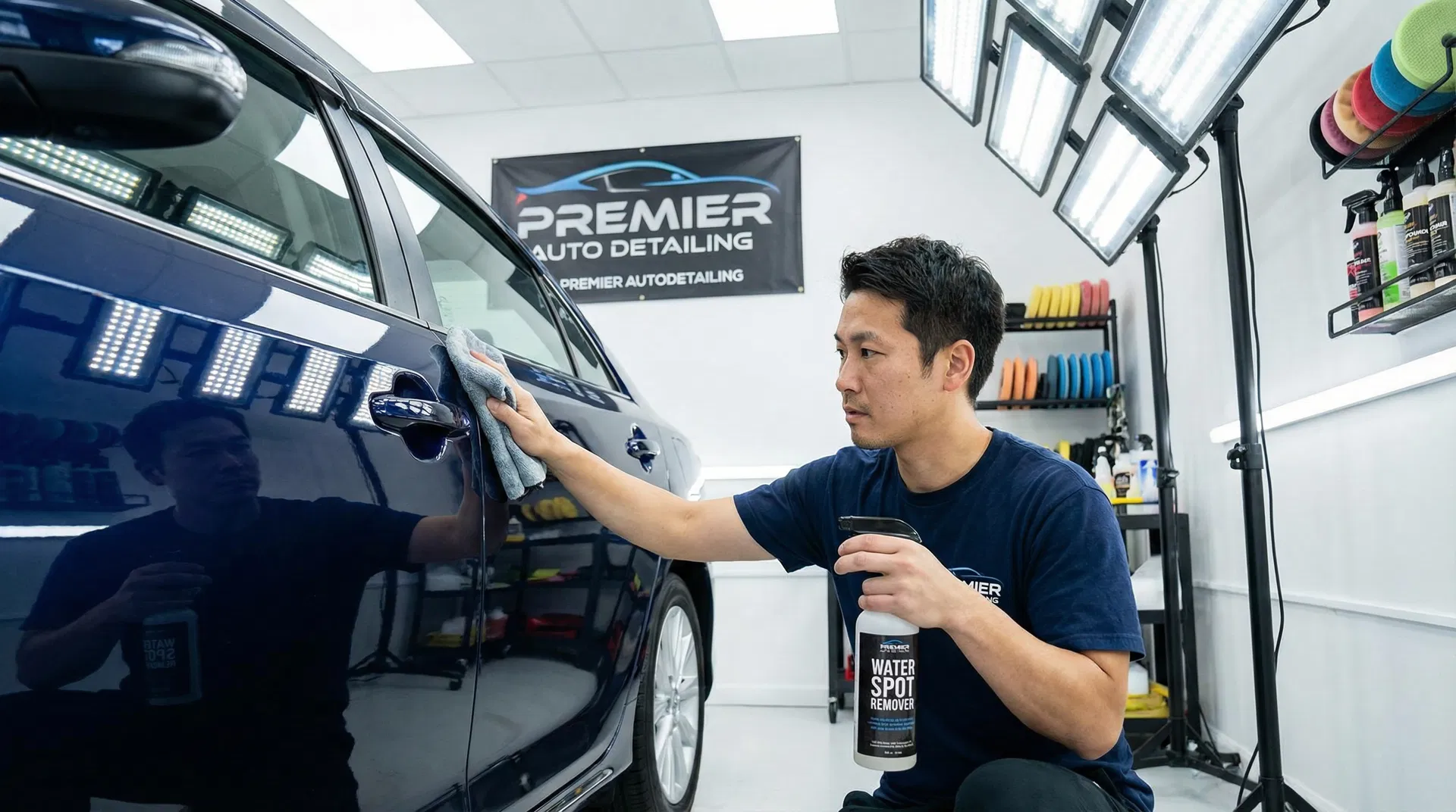 車漆水痕完整處理指南：輕度水漬到礦物質腐蝕的去除方法