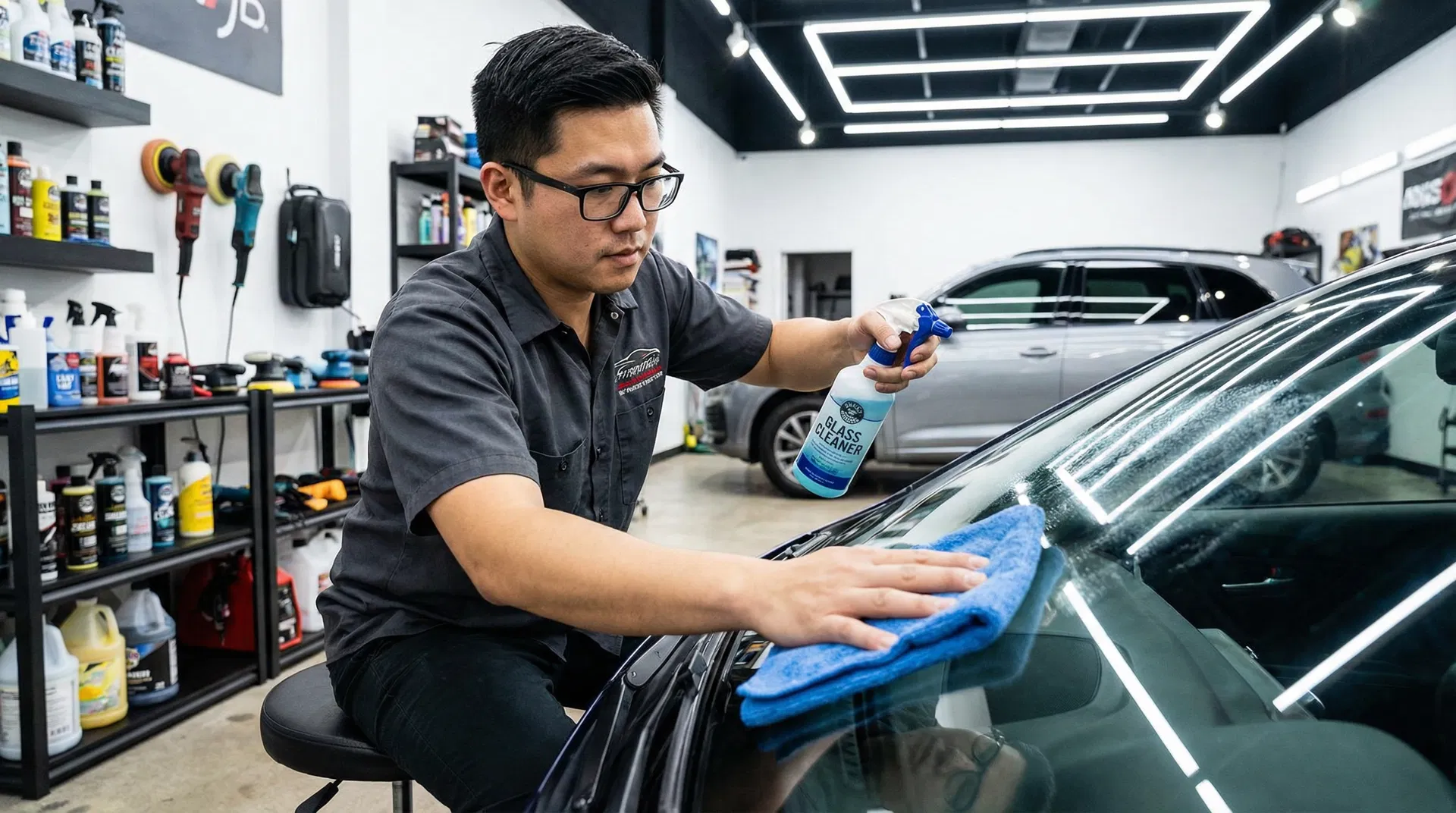 汽車玻璃清潔劑的正確使用:去除油膜、水漬、雨刷痕的完整方法