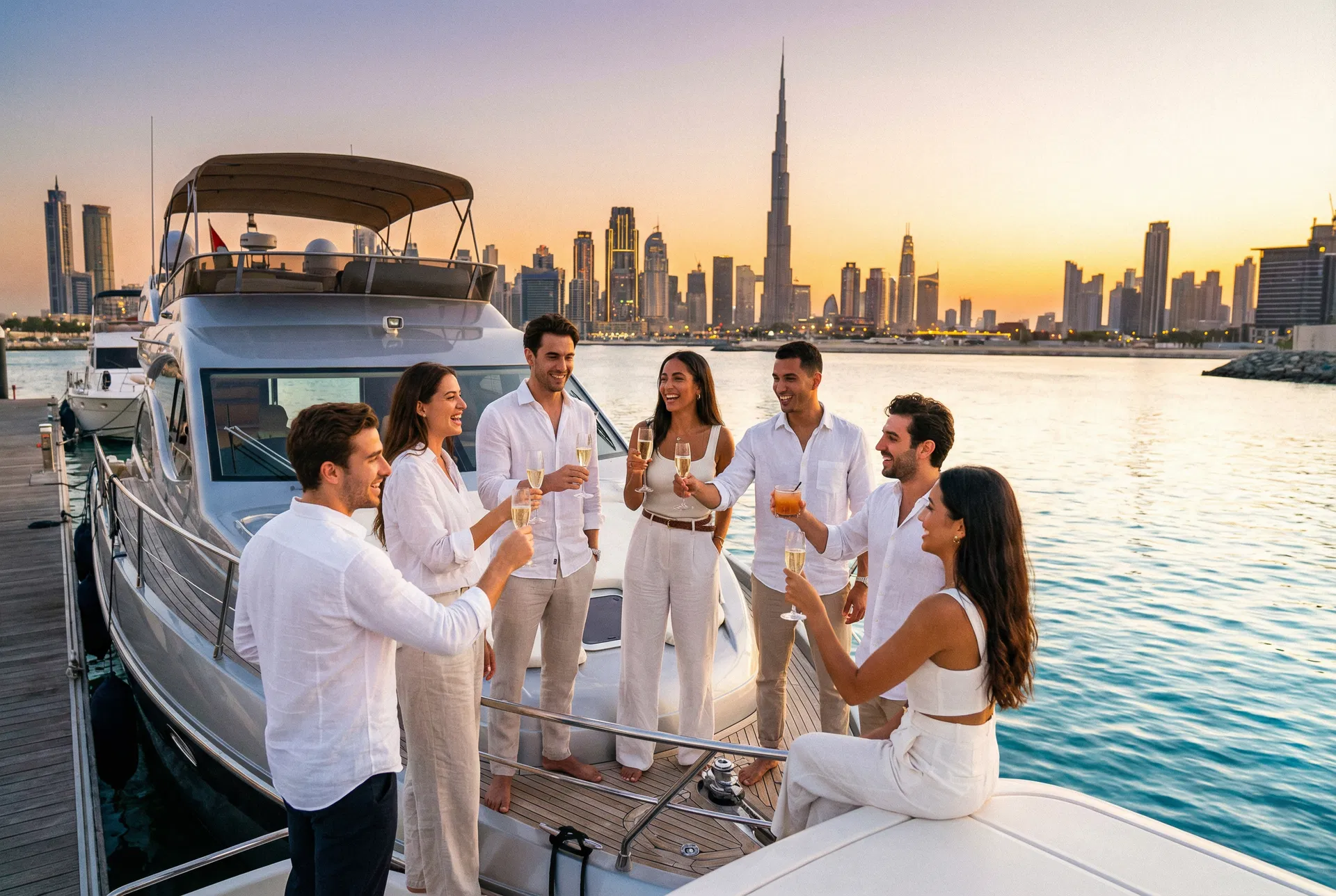Team yacht event in Dubai