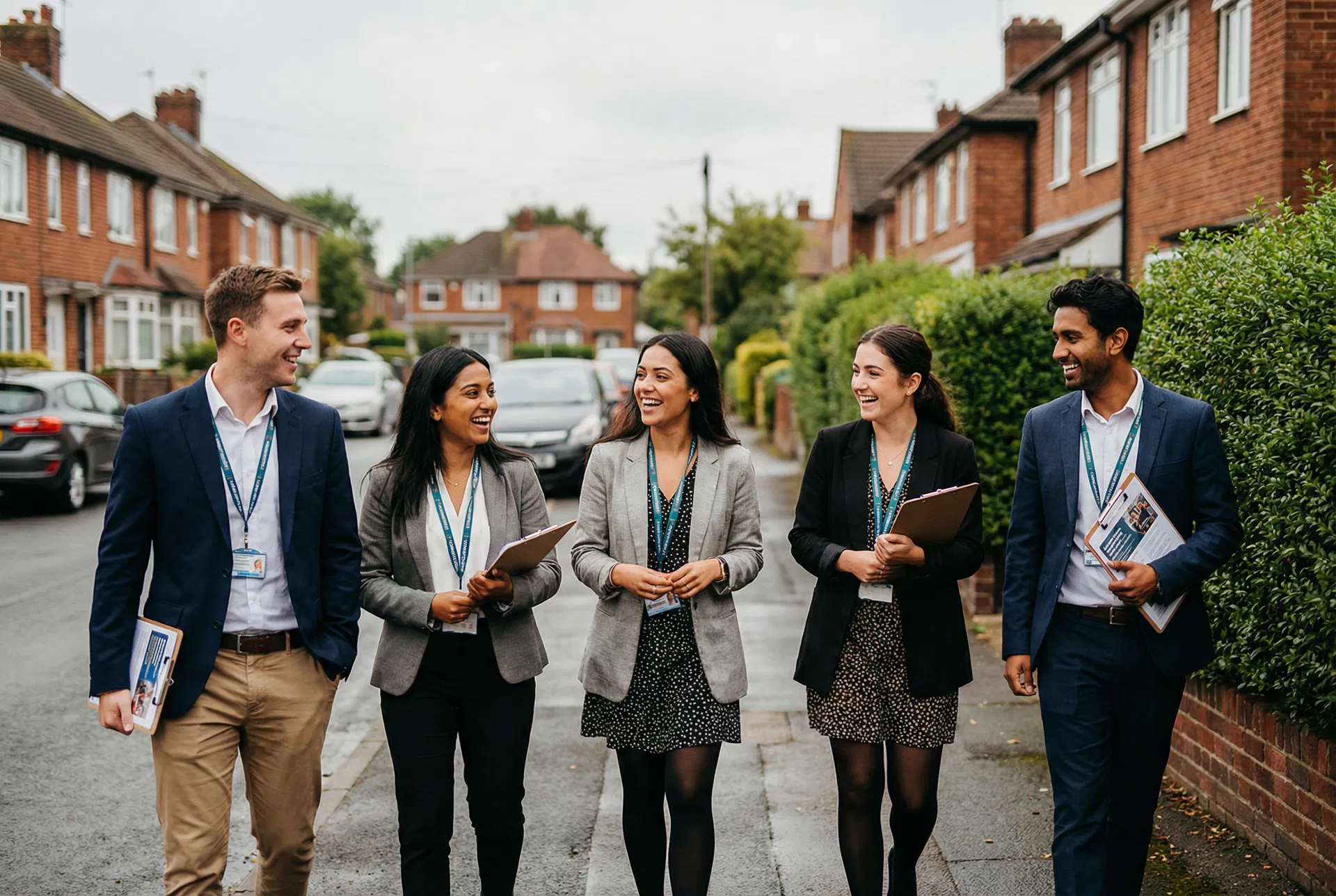 Door-to-door brand ambassadors in UK neighbourhood