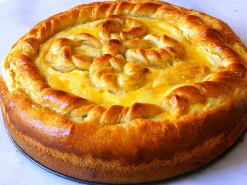 Pască tradicional con queso dulce - Preparat tradițional românesc în Tenerife