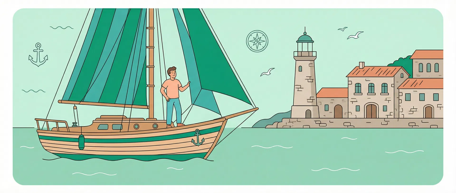 Classic Collection yacht illustration