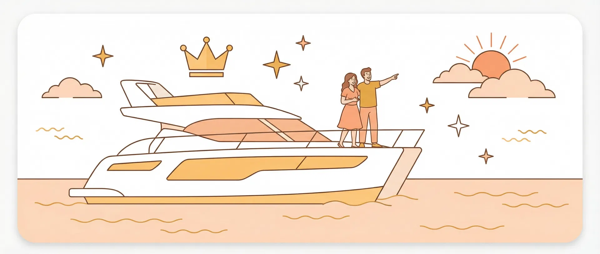 Premier Collection yacht illustration