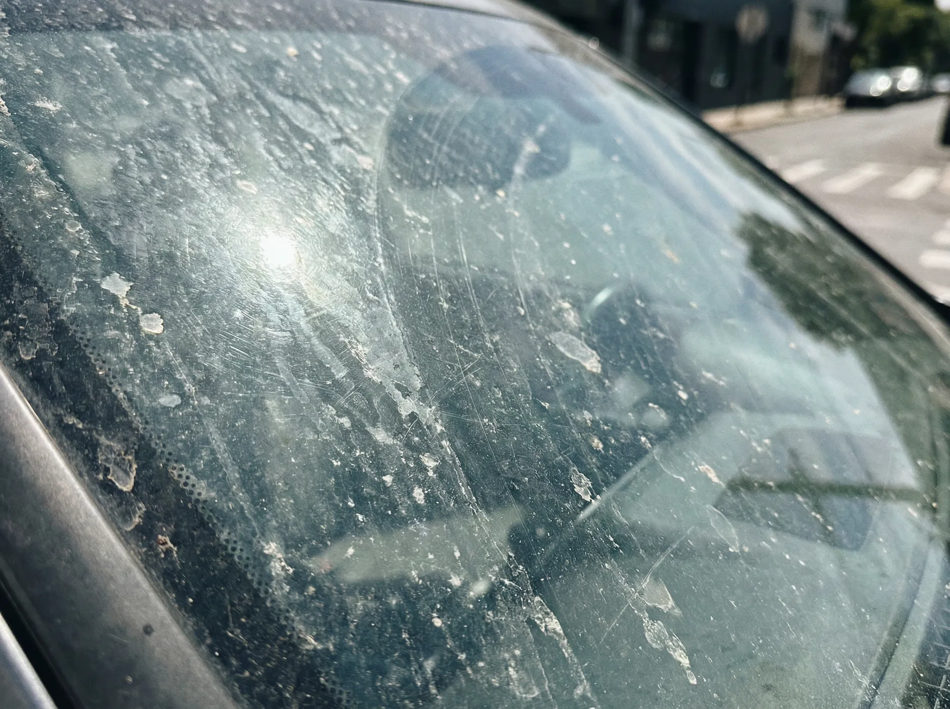 ขัดคราบกระจก & เคลือบกระจก - ก่อน