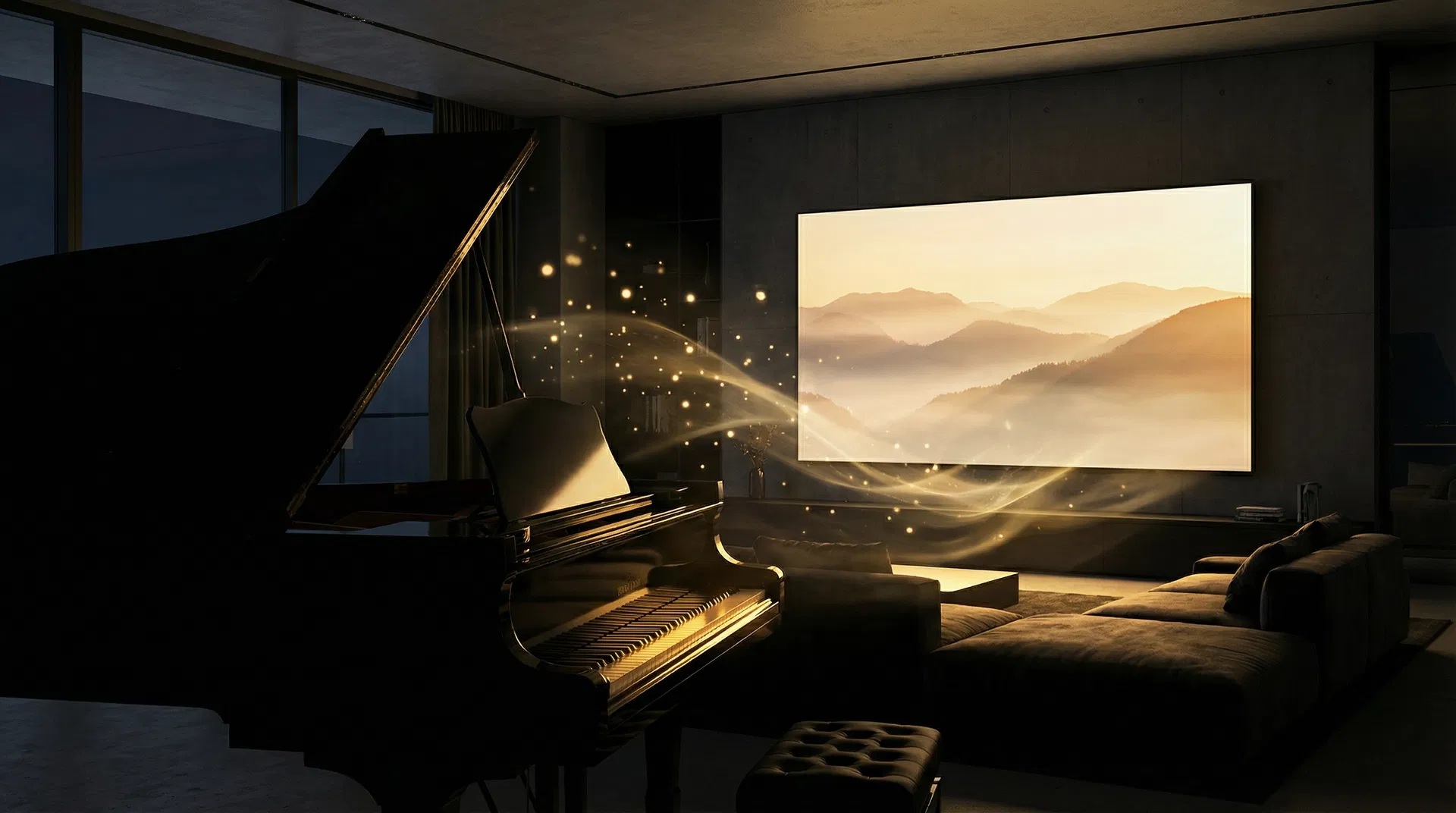 Piano y Amazon Ambience 4K