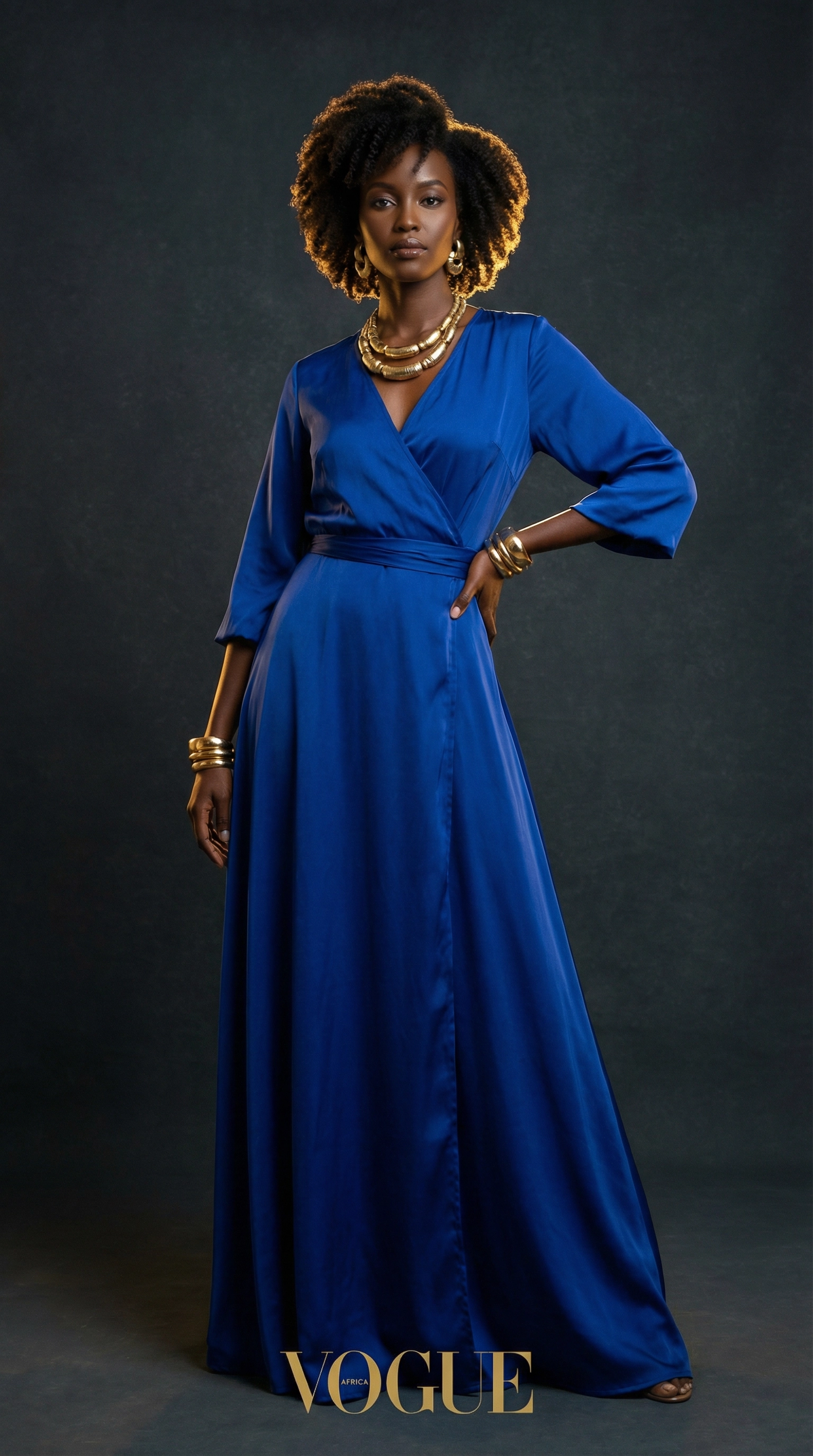 Burgundy Silk Evening Gown