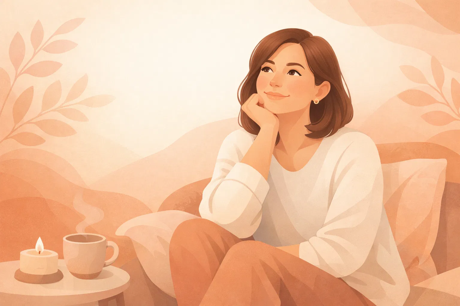 Woman having an aha moment