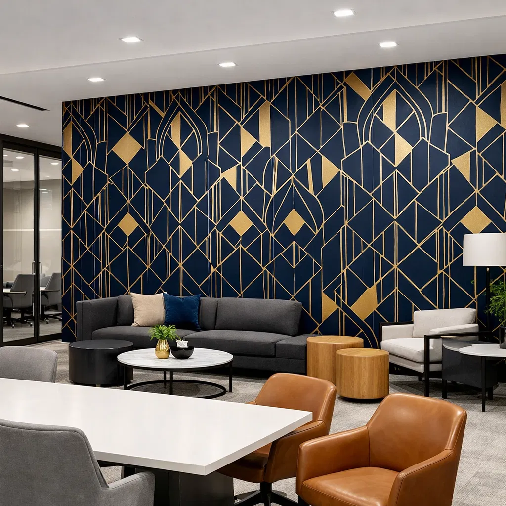 Geometric modern commercial space